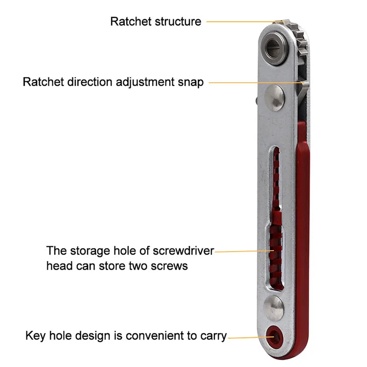 1pc Mini Ratchet Wrench 1/4"(6.35mm)